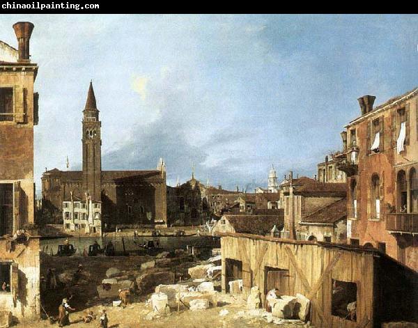 Canaletto The Stonemason-s Yard