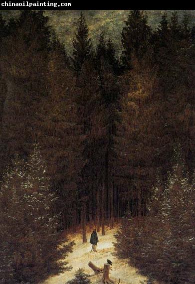 Caspar David Friedrich ) The Chasseur in the Forest