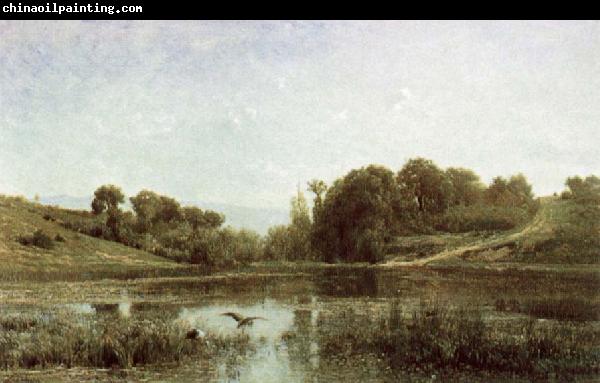 Charles Francois Daubigny The Pool at Gylieu