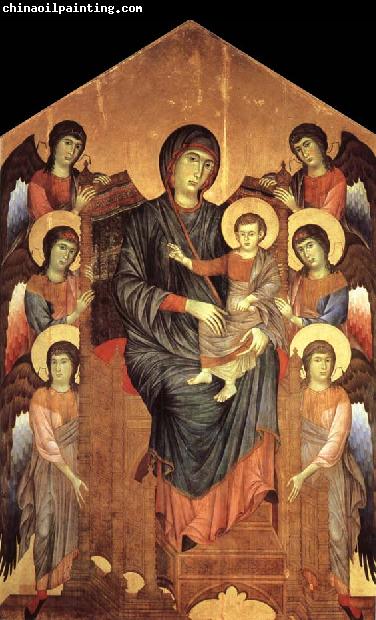 Cimabue Madonna and Child in Majesty Surrounded by Angels