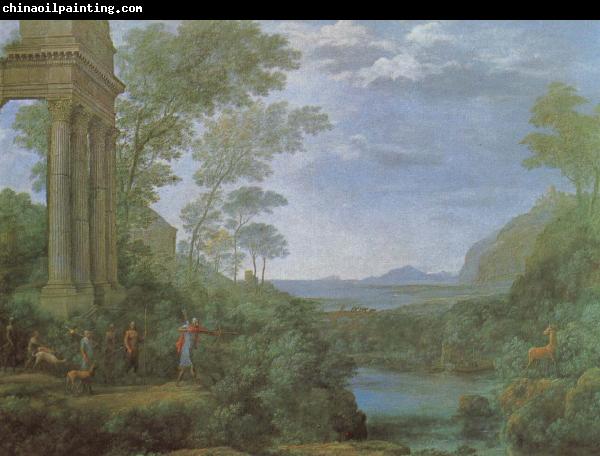 Claude Lorrain Ascanius shooting the stag of sylvia