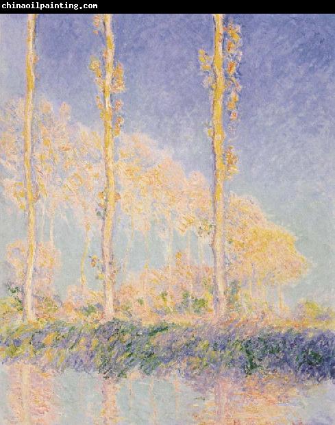 Claude Monet Three Poplars,Autumn Effect