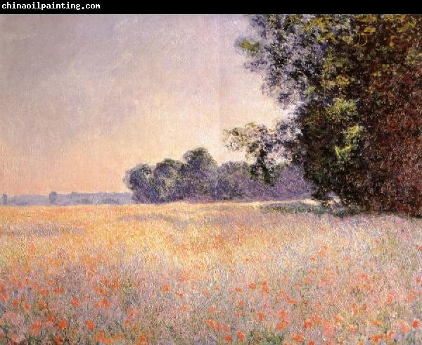 Claude Monet Oat and Poppy Field