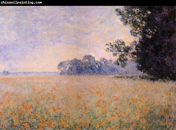 Claude Monet Oat and Poppy Field