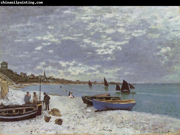 Claude Monet The Beach at Saint-Adresse