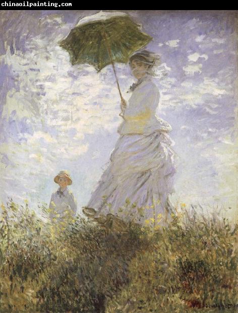 Claude Monet The Walk,Lady iwth Parasol