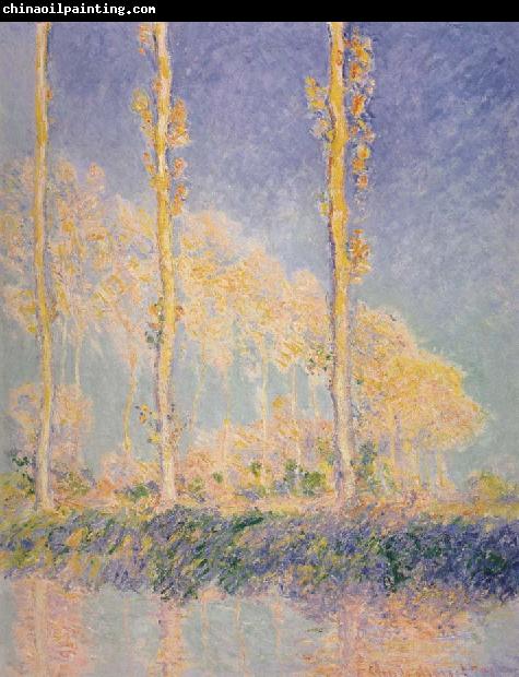 Claude Monet Three Poplars,Autumn Effect