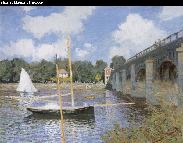 Claude Monet The road bridge at Argenteuil