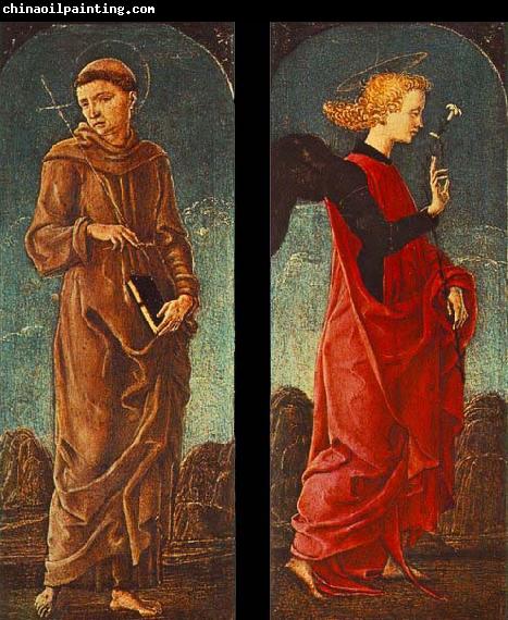 Cosimo Tura St Francis of Assisi and Announcing Angel