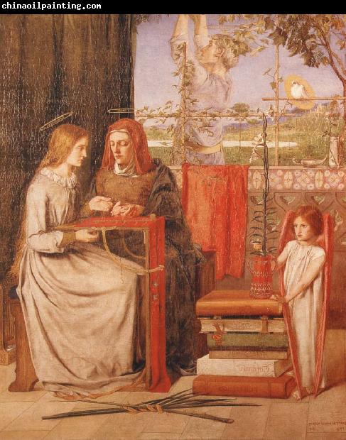 Dante Gabriel Rossetti The Girlhood of Mary Virgin