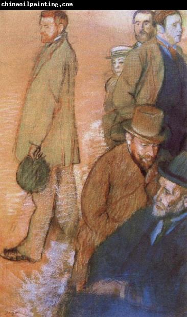 Edgar Degas Six Friends of t he Artist