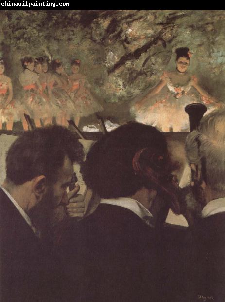 Edgar Degas Musicians in the orchestra