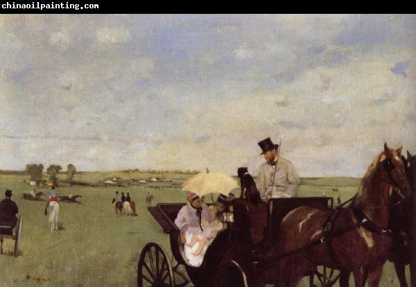 Edgar Degas A Carriage at the Races