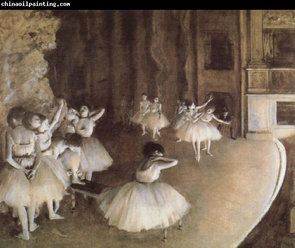 Edgar Degas Rehearal of a Baller on Stage