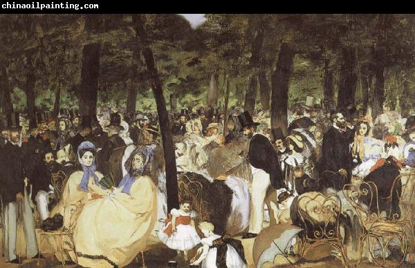 Edouard Manet Music at the Tuileries