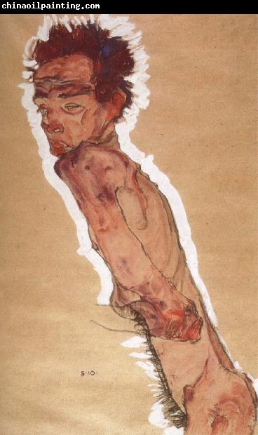 Egon Schiele Naked Self-portrait