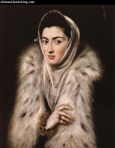 El Greco Lady in a fur wrap