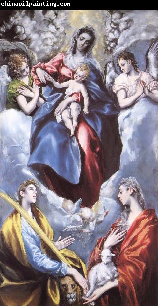 El Greco Madonna and child, and  Sta Martina and Sta Agnes