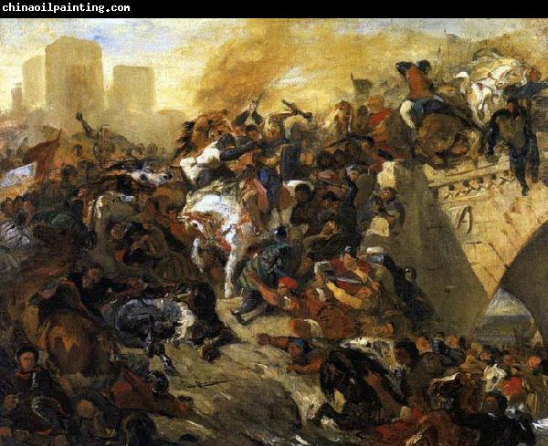 Eugene Delacroix The Battle of Taillebourg