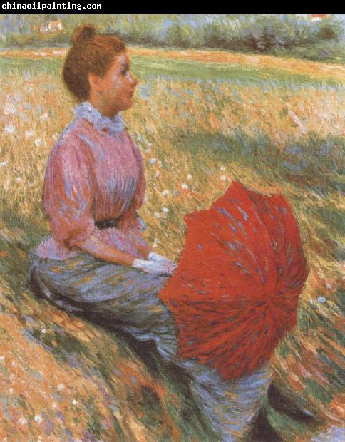 Federico zandomeneghi Lady in a Meadow