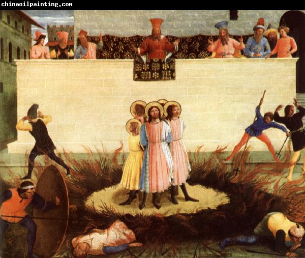 Fra Angelico The Attempted artyrdom of ss cosmas and damian