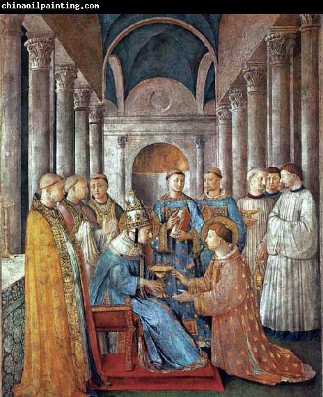 Fra Angelico St Sixtus Ordains St Lawrence