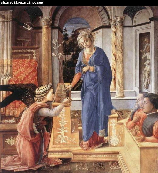 Fra Filippo Lippi The Annunciation with two Kneeling Donors