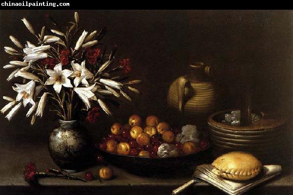 Francisco Barrera Still-Life with Flowers and Fruit