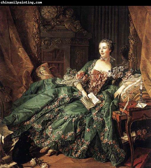 Francois Boucher Portrait of Marquise de Pompadour