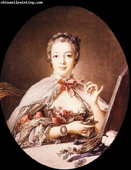 Francois Boucher Marquise de Pompadour at the Toilet-Table