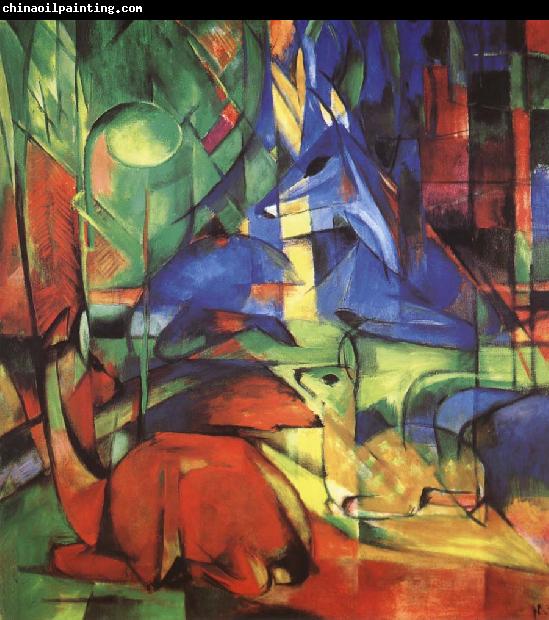 Franz Marc Radjur in the forest II