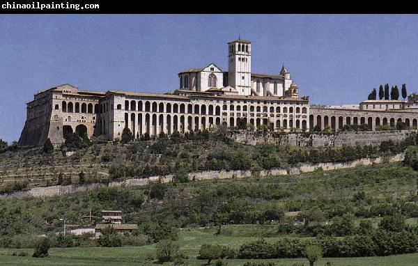 GIOTTO di Bondone View of the Church of San Francesco established in 1228