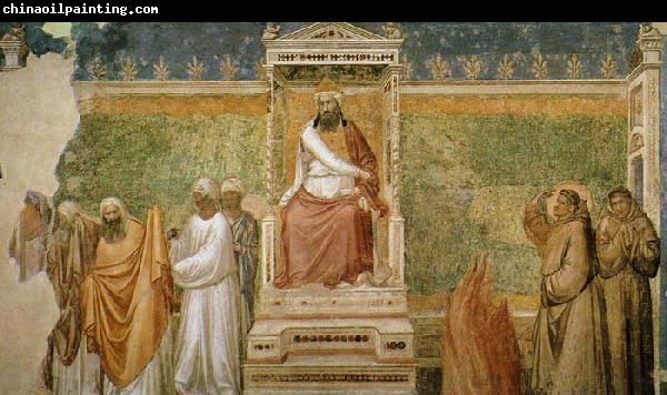 GIOTTO di Bondone St Francis before the Sultan