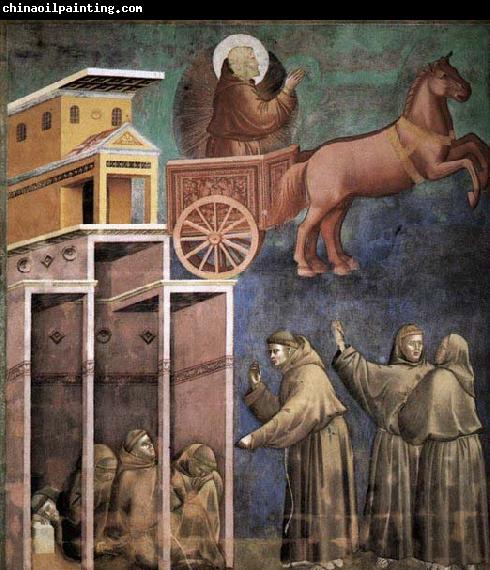 GIOTTO di Bondone Vision of the Flaming Chariot