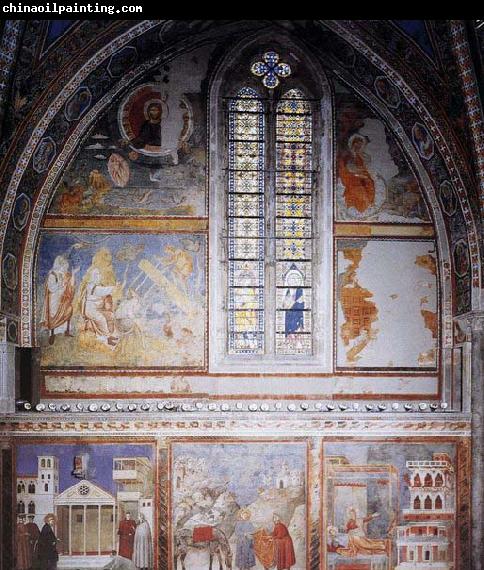 GIOTTO di Bondone Frescoes in the fourth bay of the nave