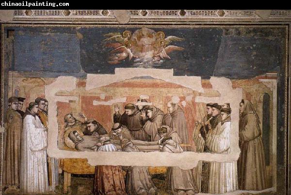 GIOTTO di Bondone Death and Ascension of St Francis