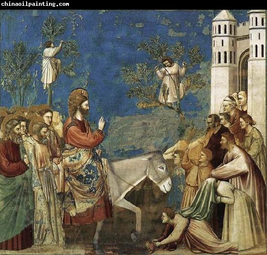 GIOTTO di Bondone Entry into Jerusalem