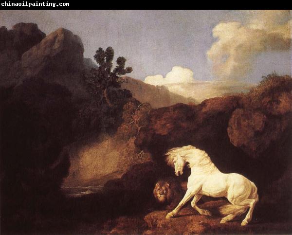 George Stubbs Hasta who become skramd of a lion