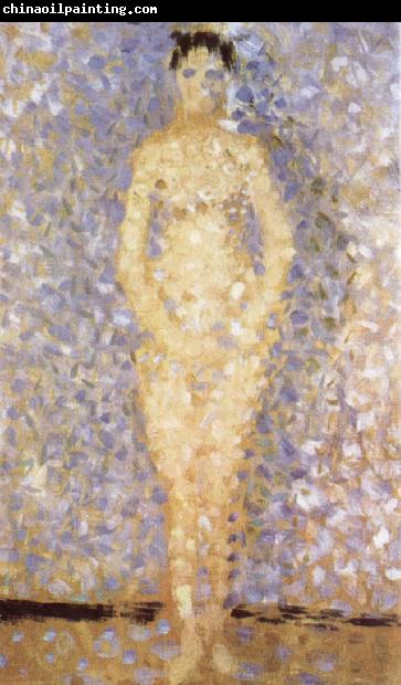 Georges Seurat Standing Female Nude