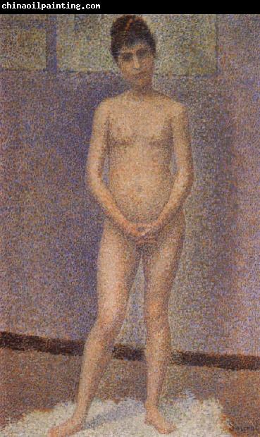 Georges Seurat Standing Female Nude