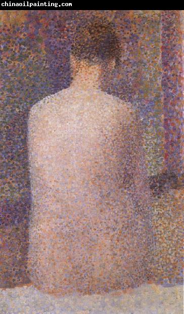 Georges Seurat Model Form Behind