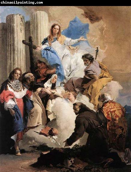 Giovanni Battista Tiepolo The Virgin with Six Saints