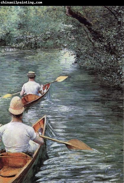 Gustave Caillebotte Canoeing on the Yerres