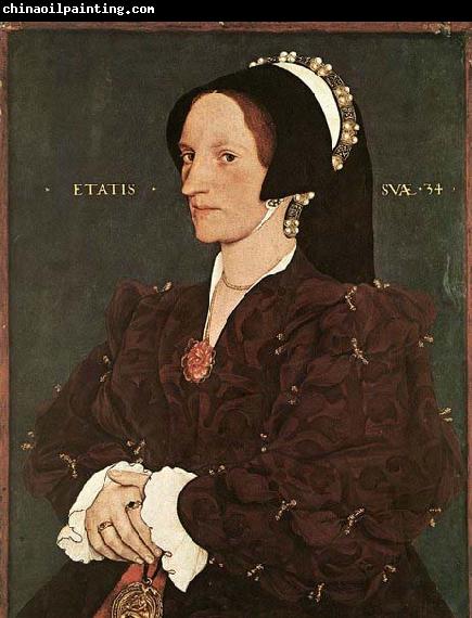 HOLBEIN, Hans the Younger Portrait of Margaret Wyatt, Lady Lee