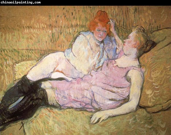 Henri de toulouse-lautrec The Sofa