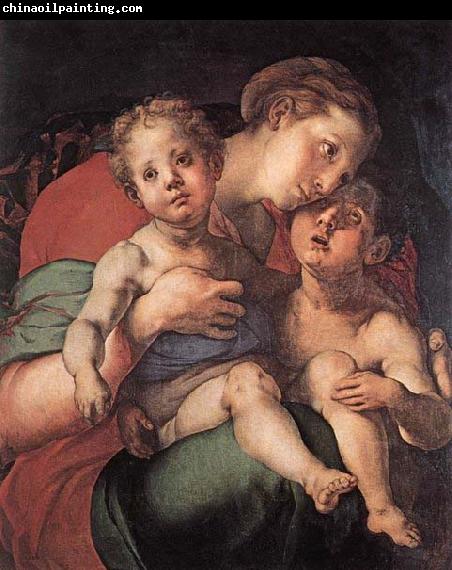 Jacopo Pontormo Madonna and Child with the Young St John