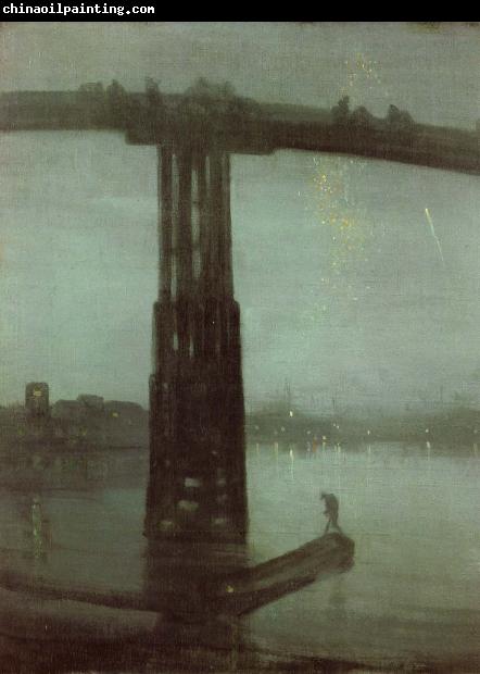 James Mcneill Whistler Nocturne in blatte and gold