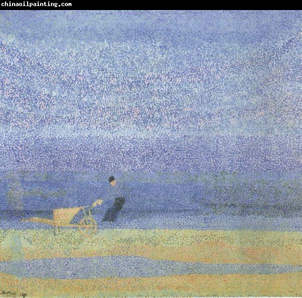 Jan Toorop Shell Gathering on the Beach