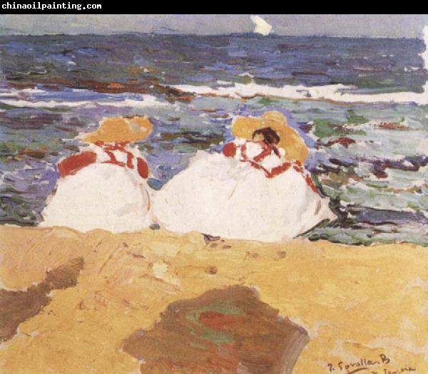 Joaquin Sorolla Y Bastida The Beach at Valencia