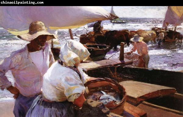 Joaquin Sorolla Y Bastida The Beach of Valencia,the sun of Morning